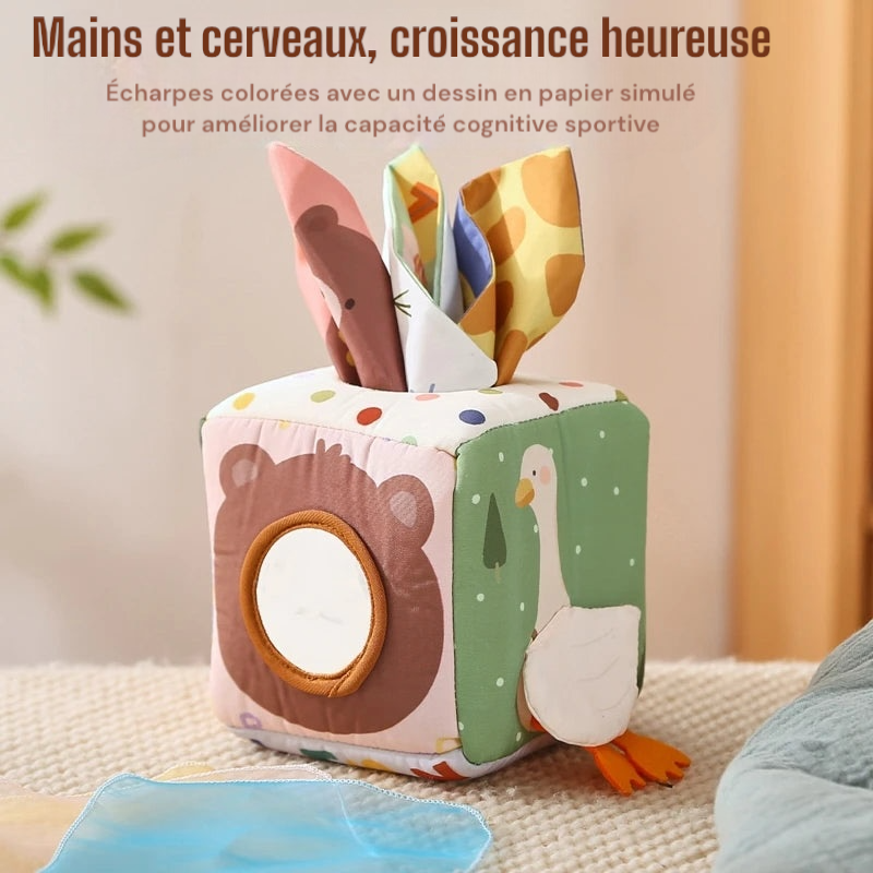 Boîte à mouchoirs magique montessori