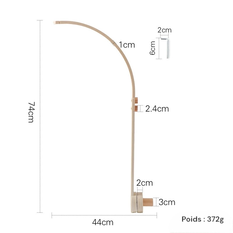 Mobile hochet en bois