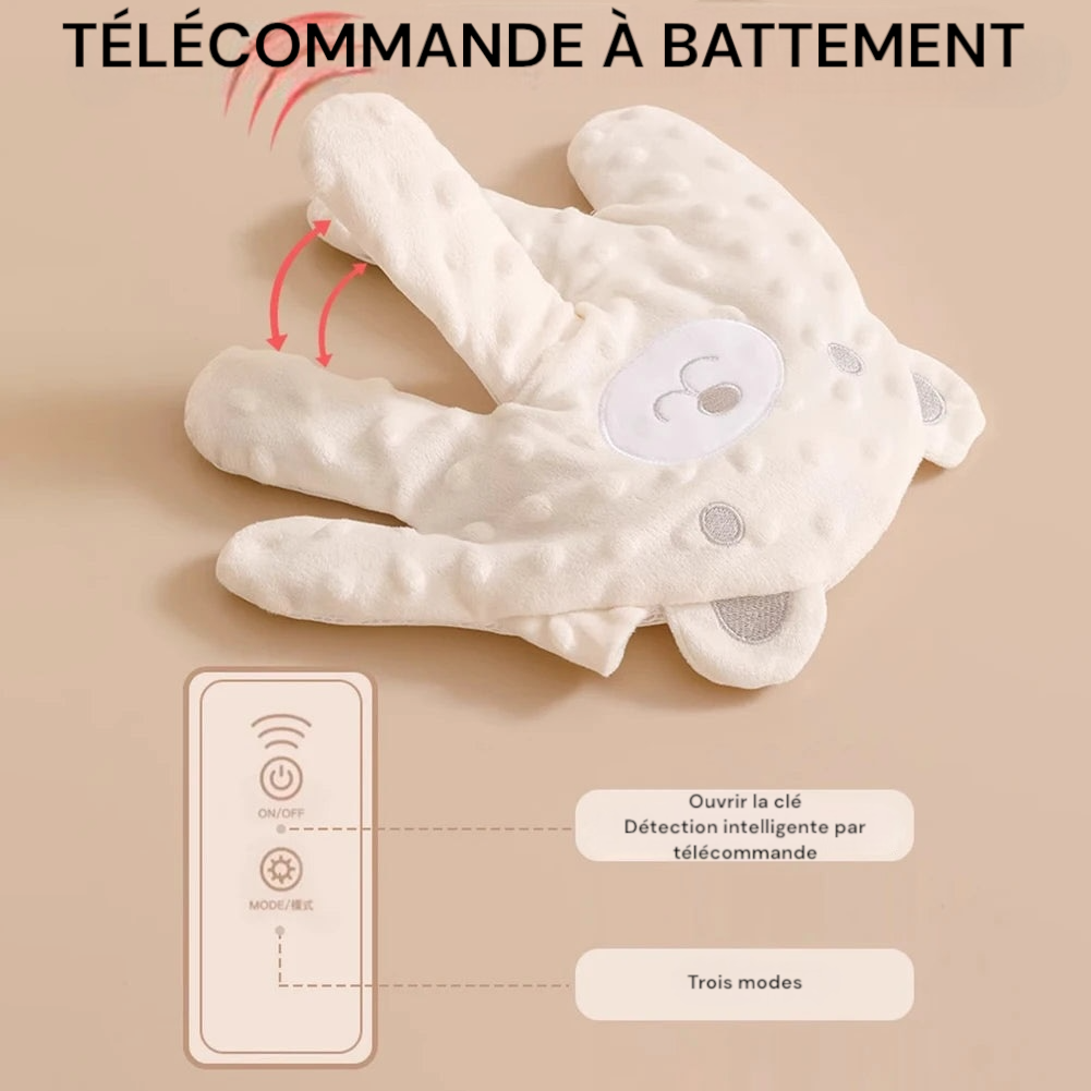 Oreiller apaisant pour bébé, paumes de main télécommandées