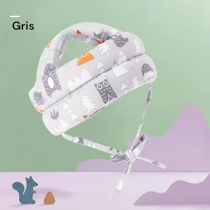 Bonnet anti-collision pour bébé respirant et lavable