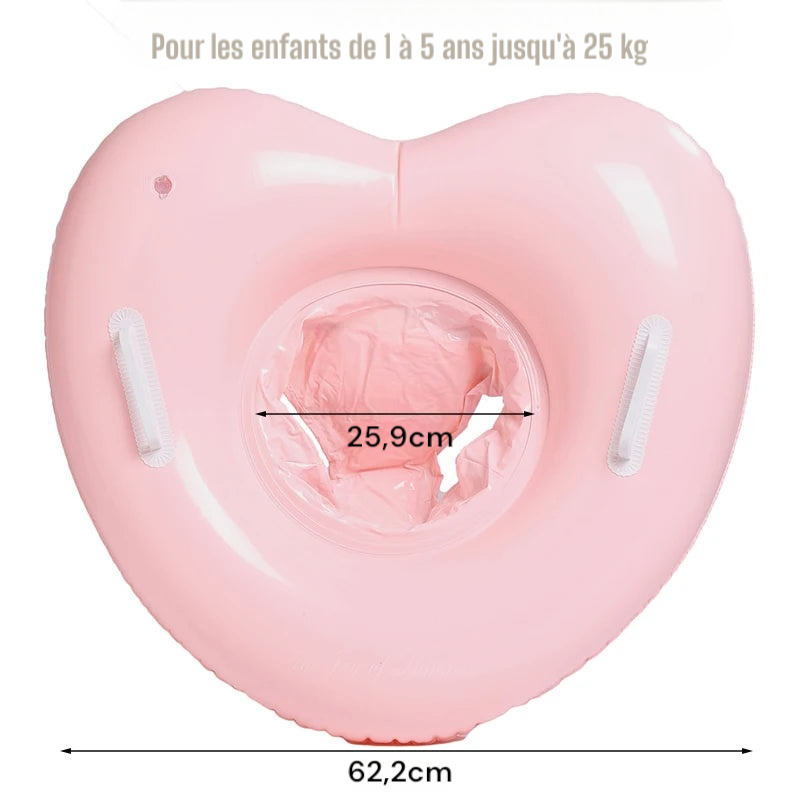 Bouée cœur pour bébé et enfants