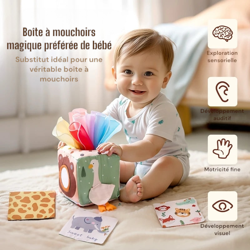 Boîte à mouchoirs magique montessori
