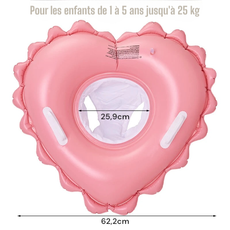Bouée cœur pour bébé et enfants