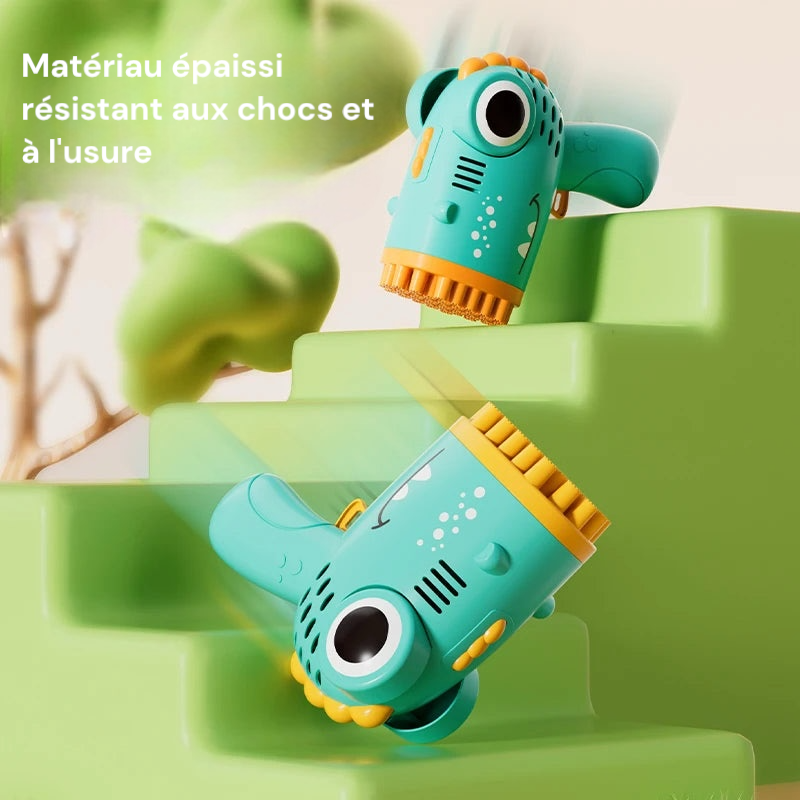 Pistolet à bulles dinosaure entièrement automatique