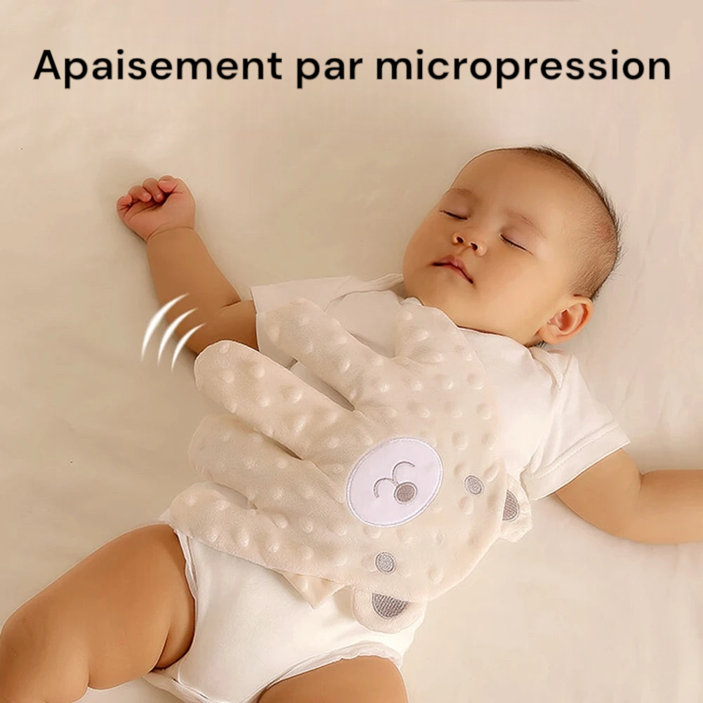 Oreiller apaisant pour bébé, paumes de main télécommandées