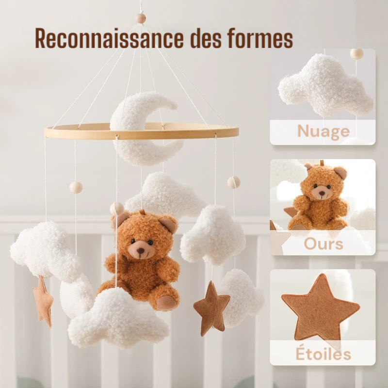 Mobile hochet en bois