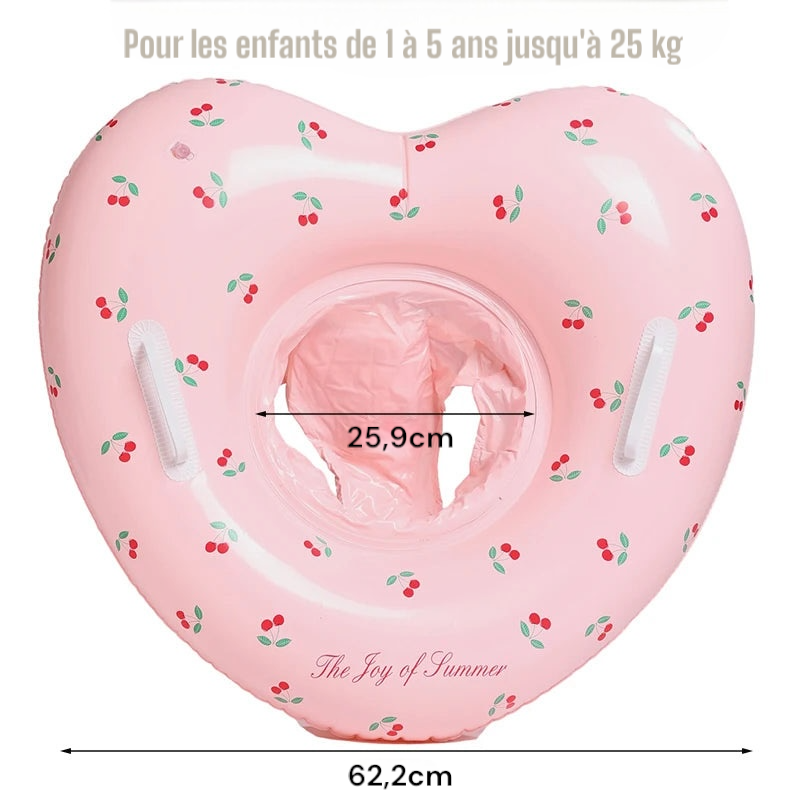 Bouée cœur pour bébé et enfants