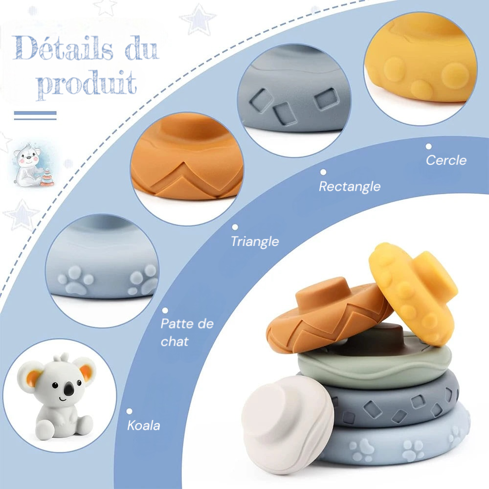 Ensemble de développement sensoriel et intellectuel montessori Koala