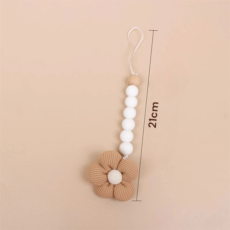 Attache-tétine en silicone en forme de fleurs