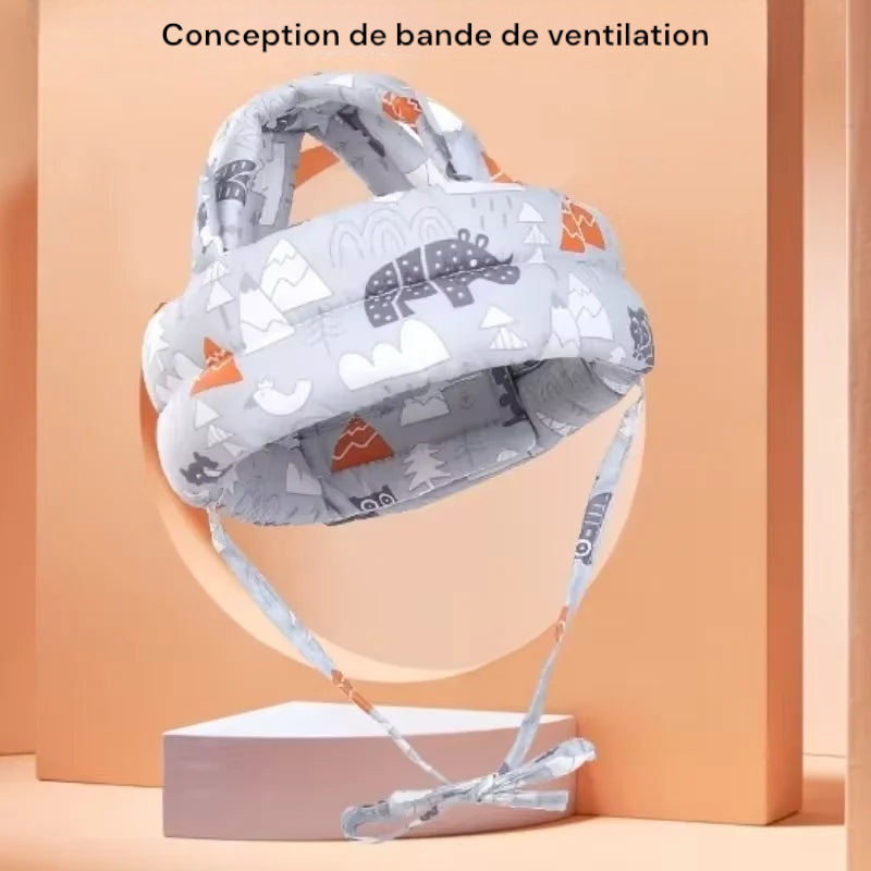 Bonnet anti-collision pour bébé respirant et lavable