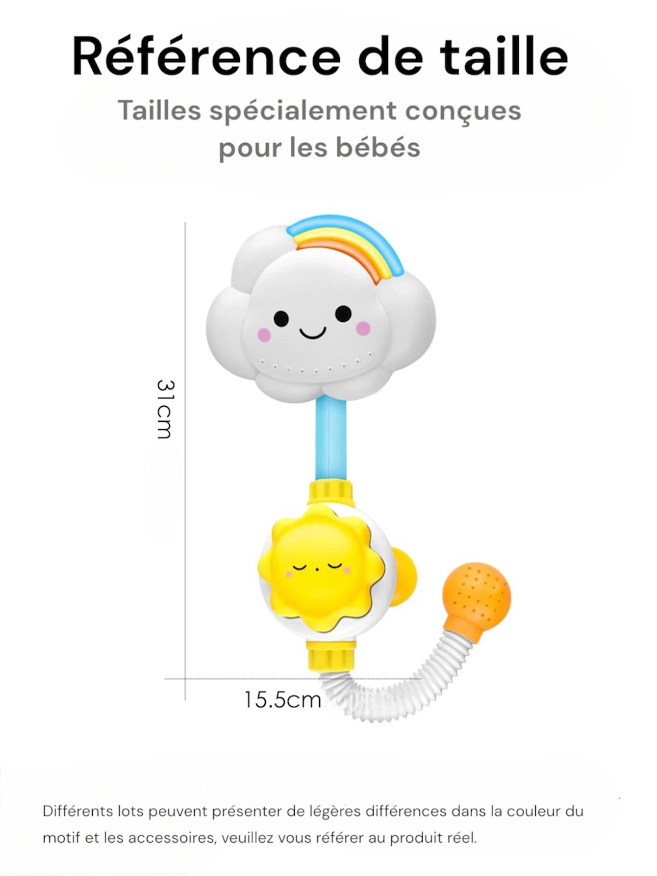 Jouet de bain singe et nuage