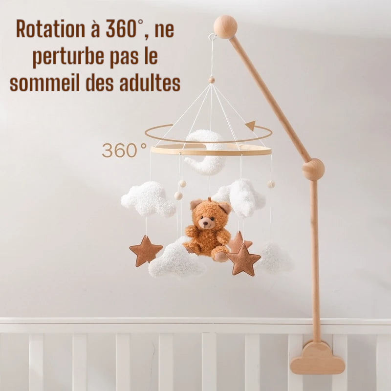 Mobile hochet en bois