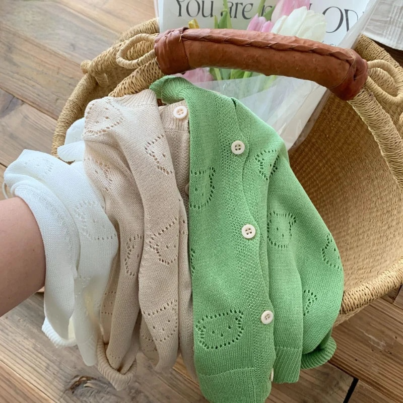 Cardigan d'été tricoté