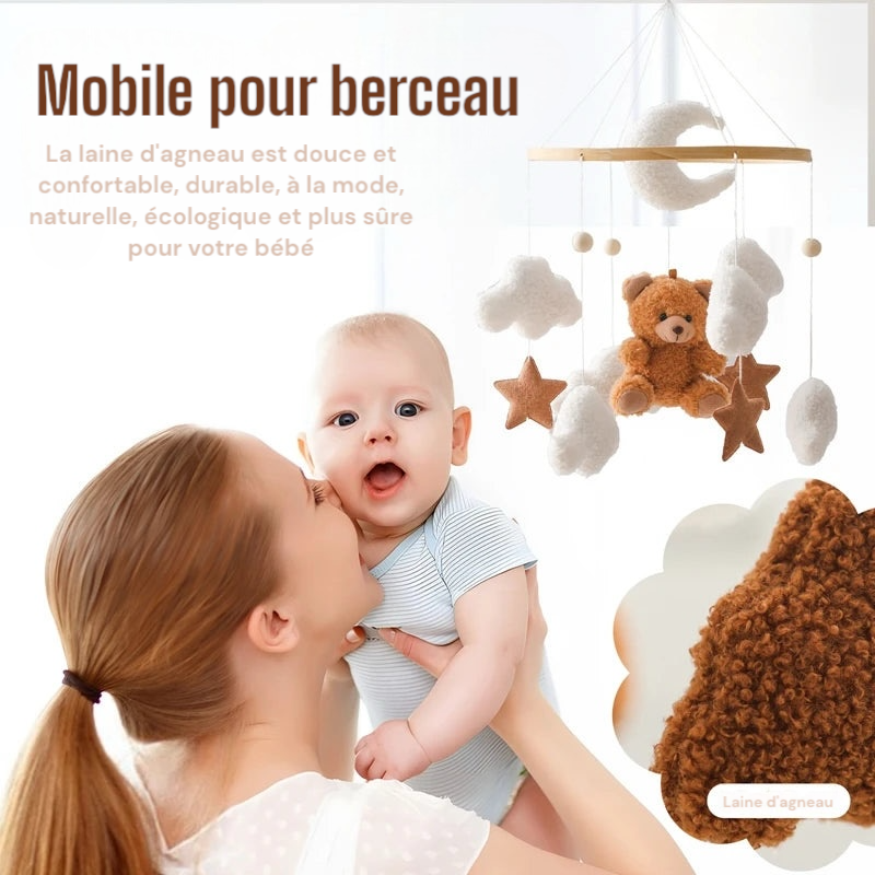Mobile hochet en bois