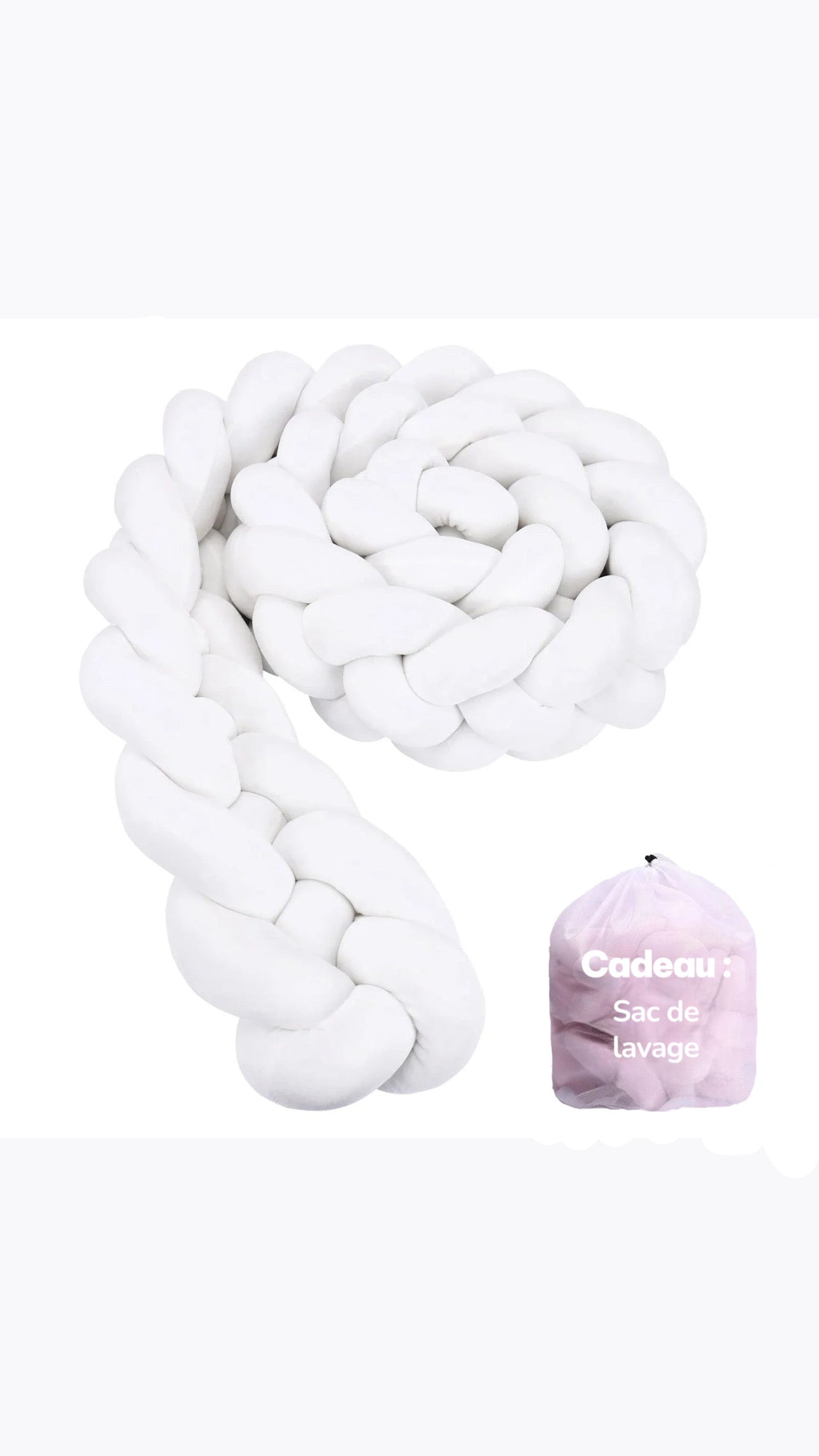 Coussin tressé pour lit