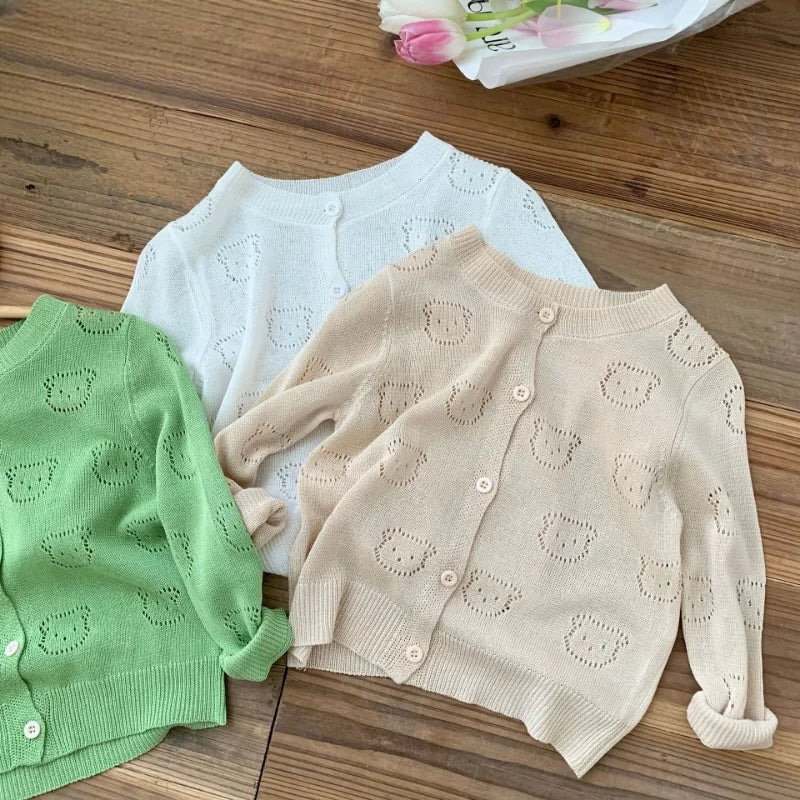 Cardigan d'été tricoté