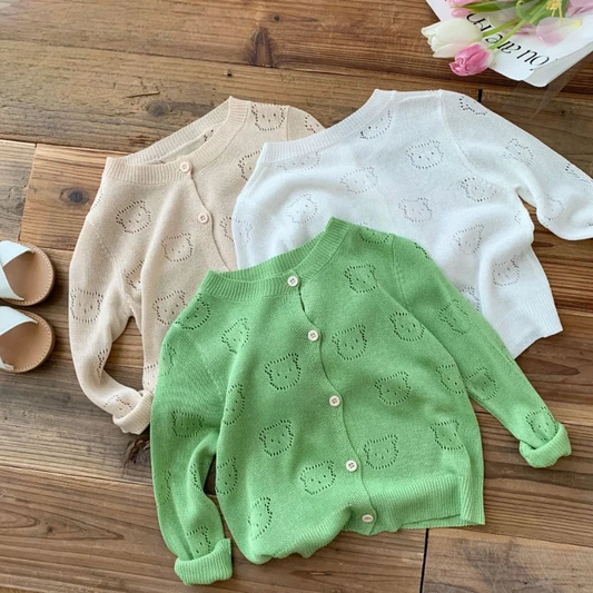 Cardigan d'été tricoté