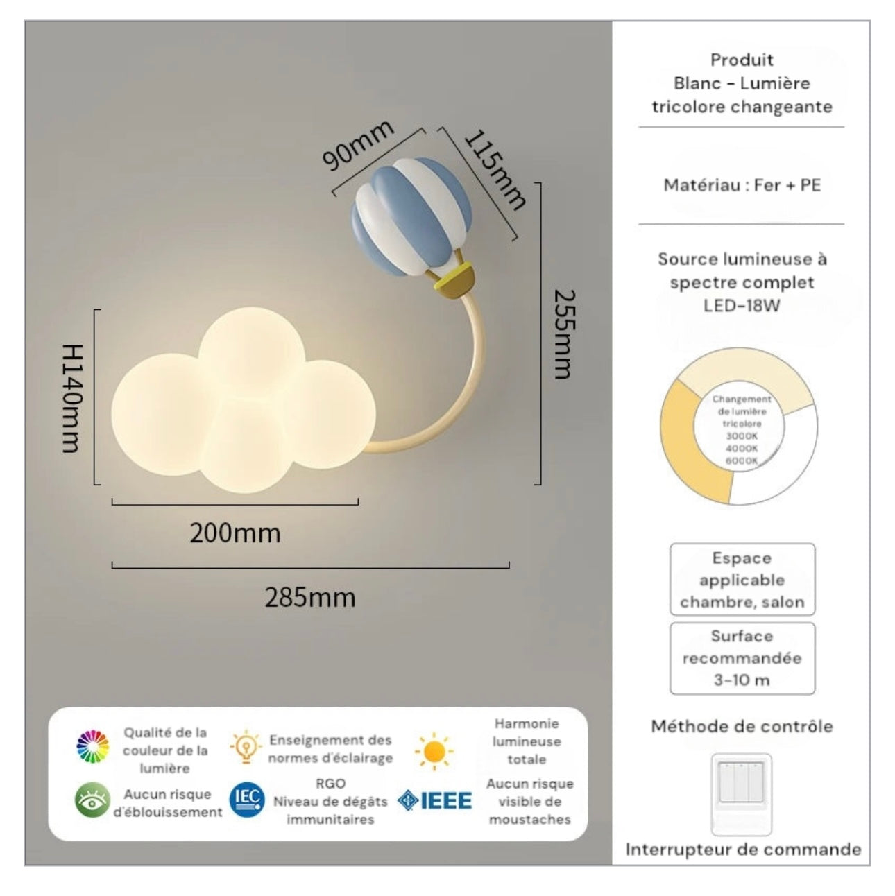 Lampe de chevet pour enfant