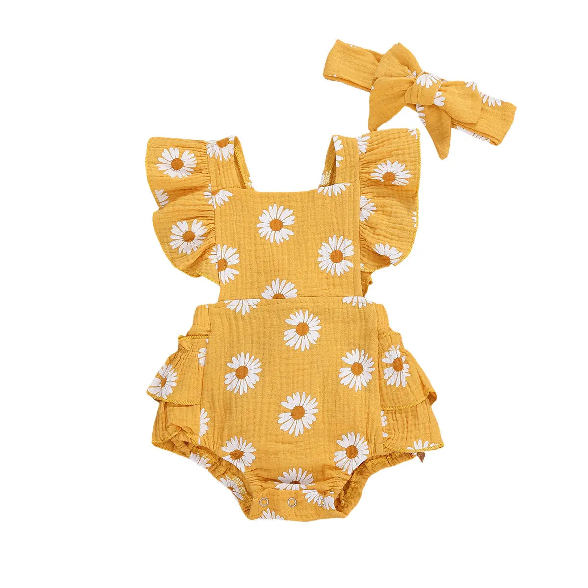 Barboteuse mignonne motif marguerites
