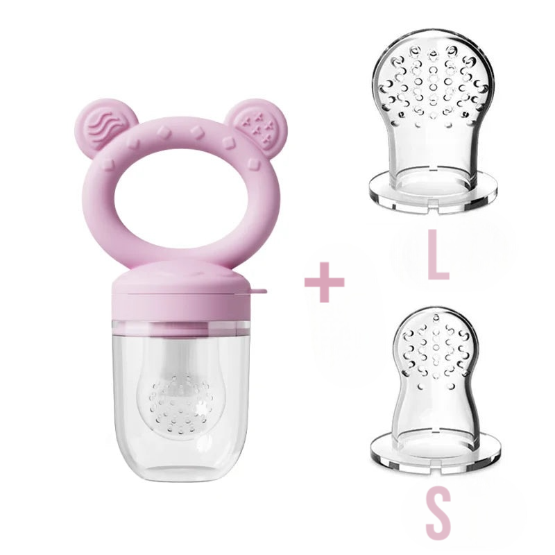 Grignoteuse à fruits pour bébé et Mini plateau de congélateur avec couvercle