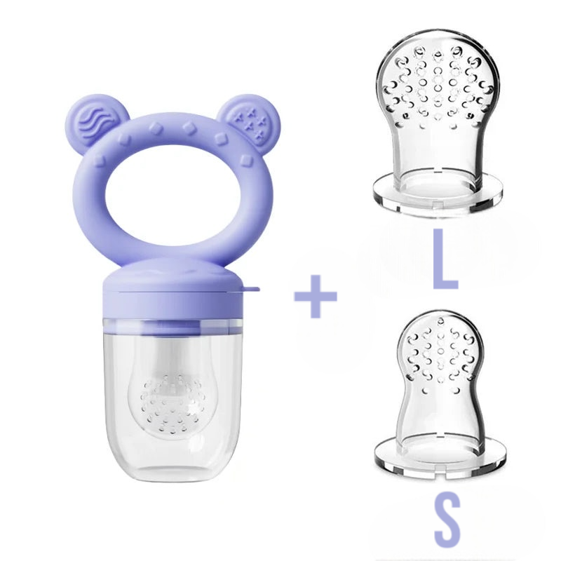 Grignoteuse à fruits pour bébé et Mini plateau de congélateur avec couvercle