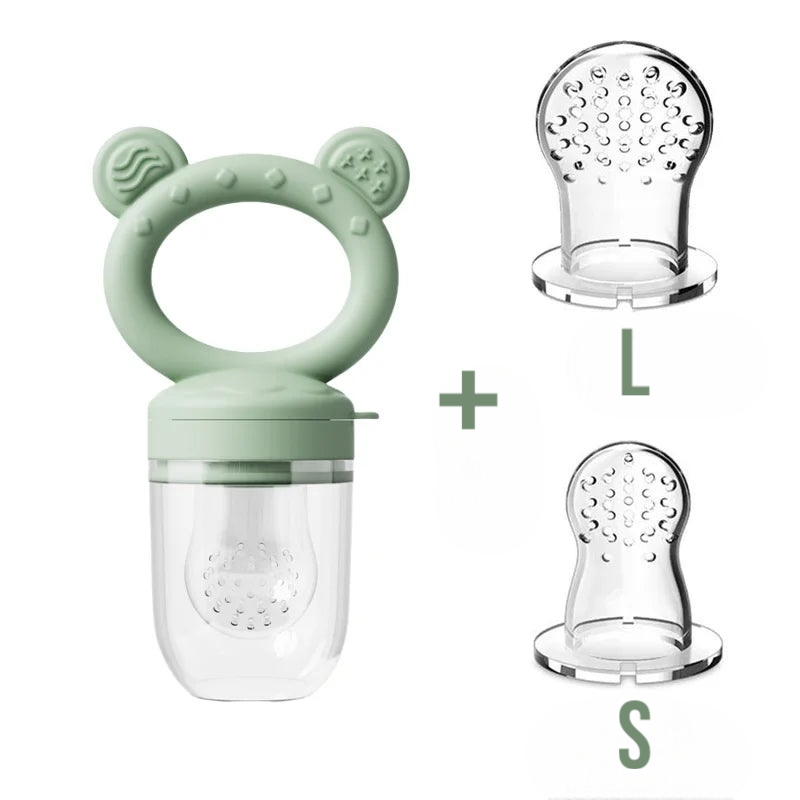 Grignoteuse à fruits pour bébé et Mini plateau de congélateur avec couvercle