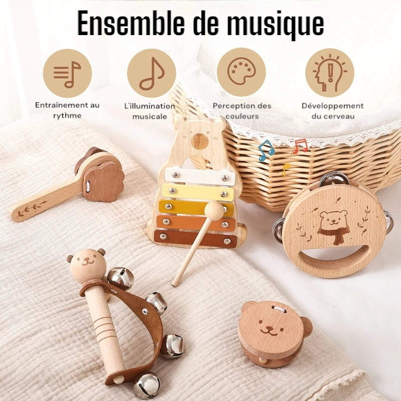 Jouets Montessori en bois pour enfants