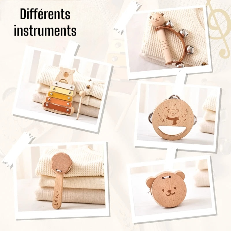 Jouets Montessori en bois pour enfants