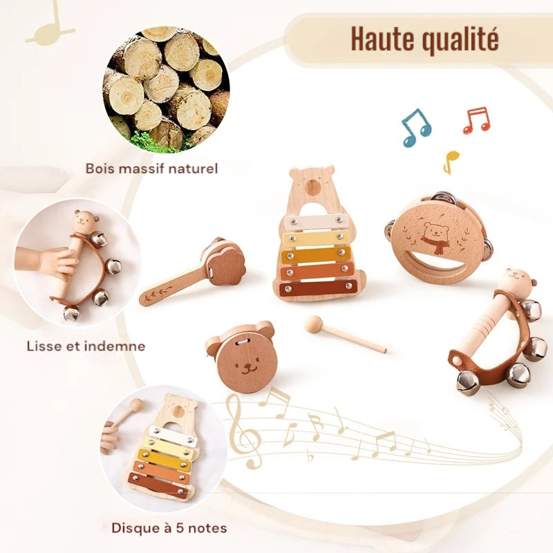 Jouets Montessori en bois pour enfants
