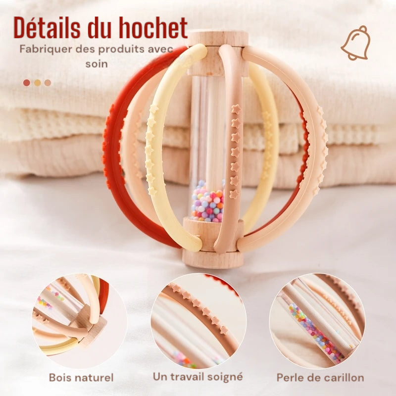 Hochet Sensoriel en Bois