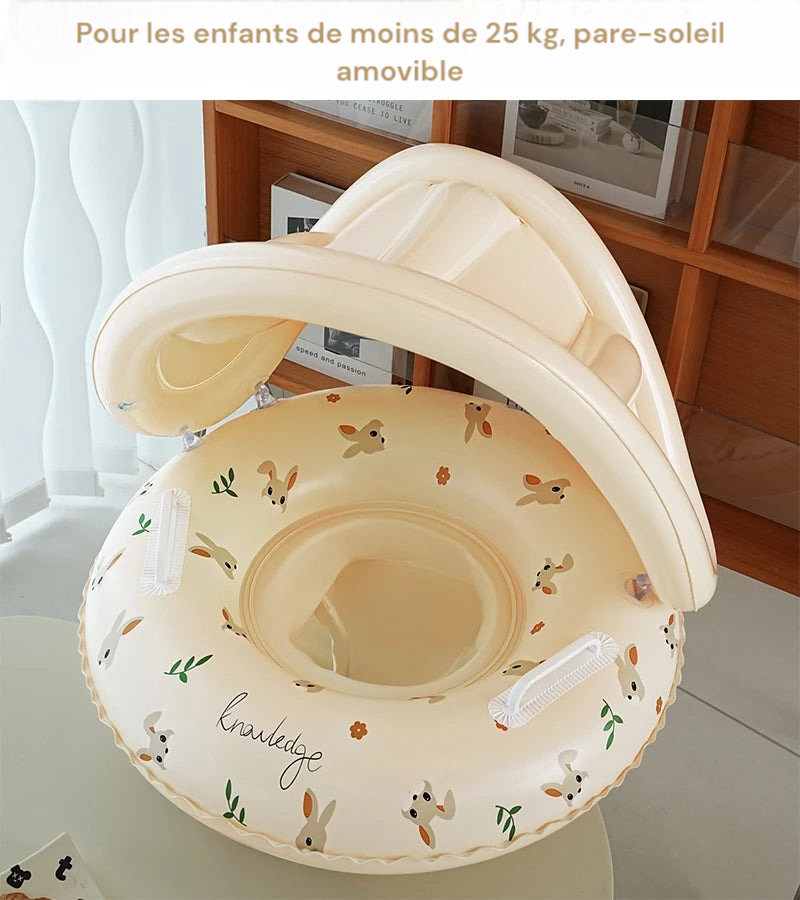 Bouée gonflable avec pare-soleil