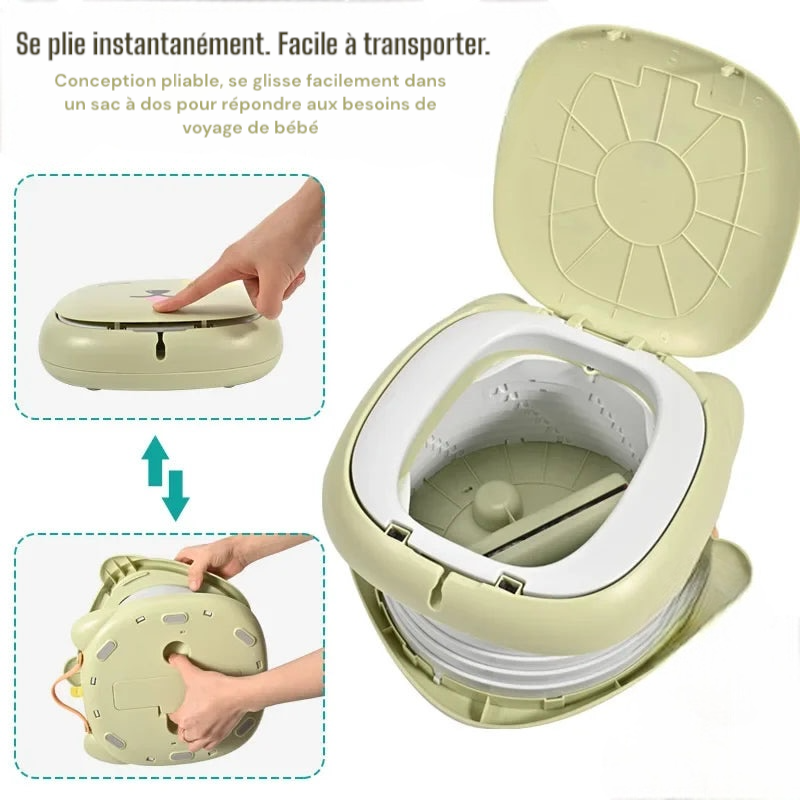 Pot portable pliable