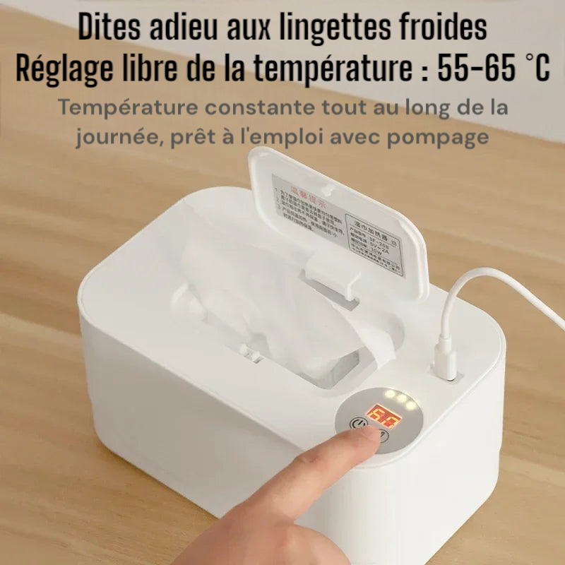 Chauffe-lingettes avec affichage LED