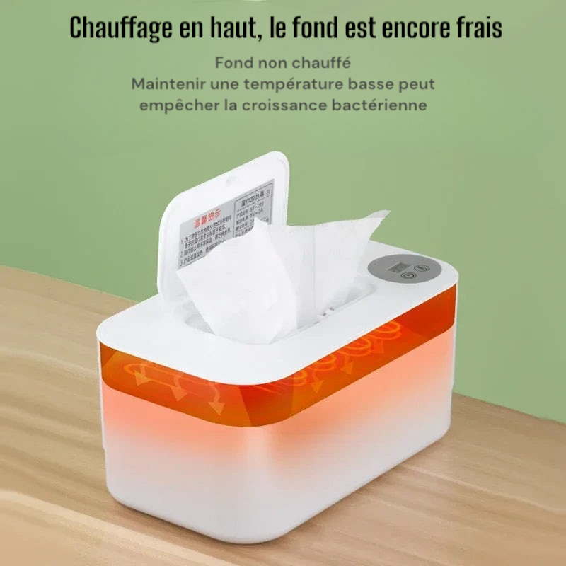 Chauffe-lingettes avec affichage LED