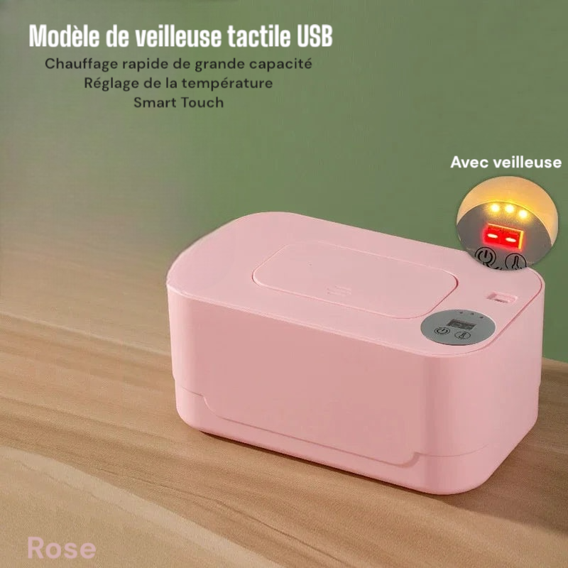 Chauffe-lingettes avec affichage LED