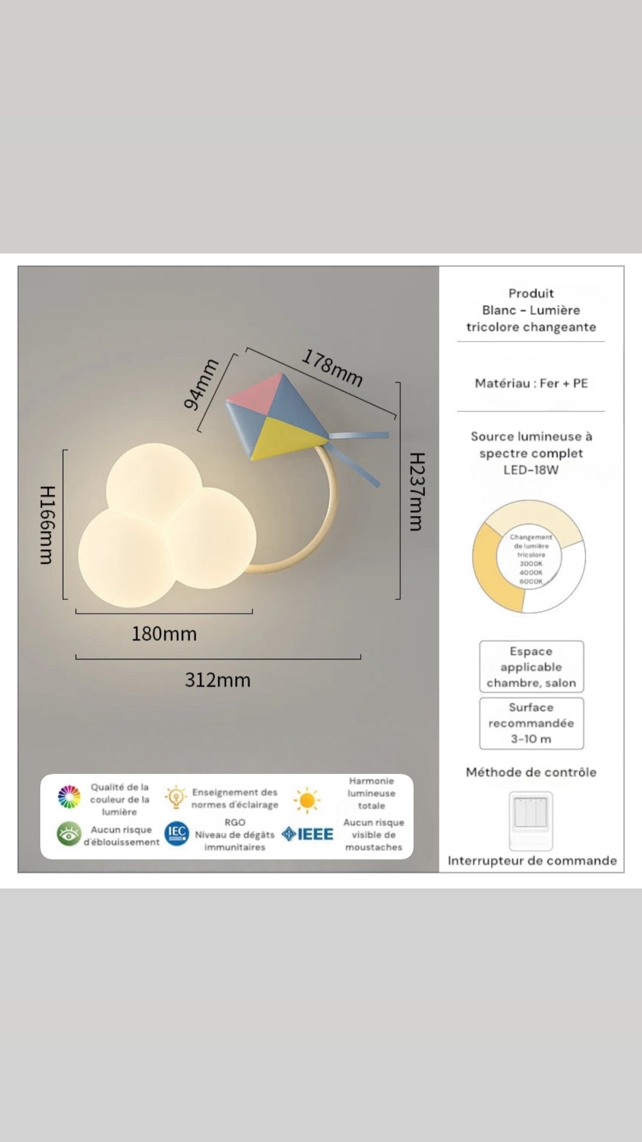 Lampe de chevet pour enfant