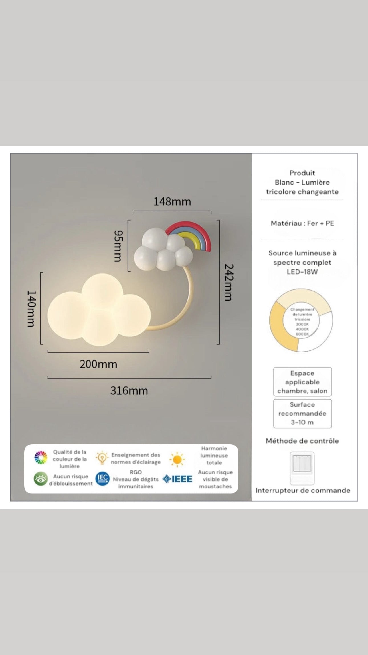 Lampe de chevet pour enfant