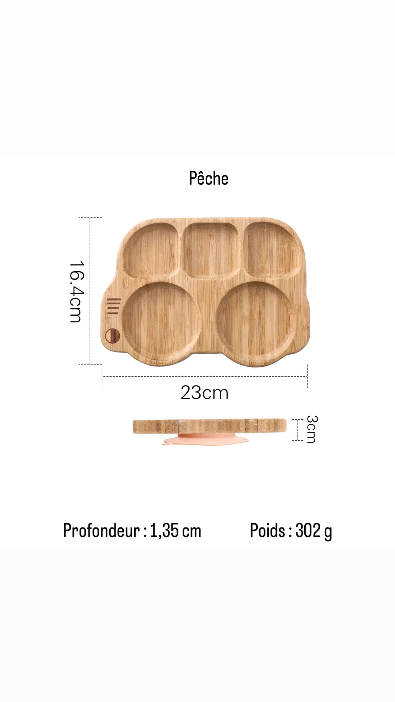 Assiette à ventouse en silicone pour bébé
