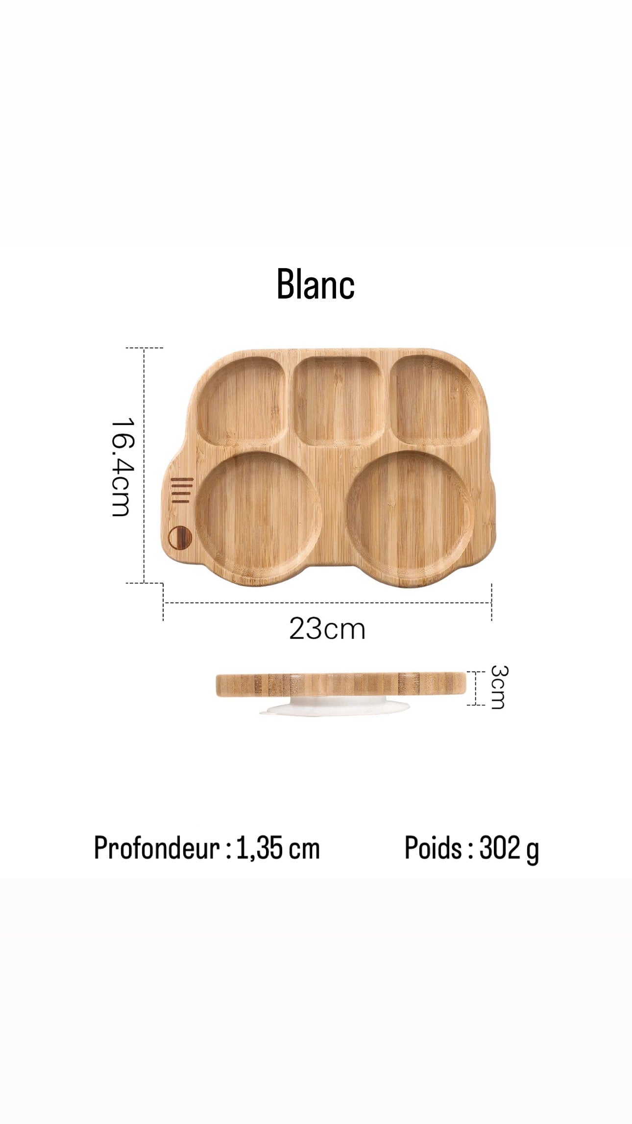 Assiette à ventouse en silicone pour bébé