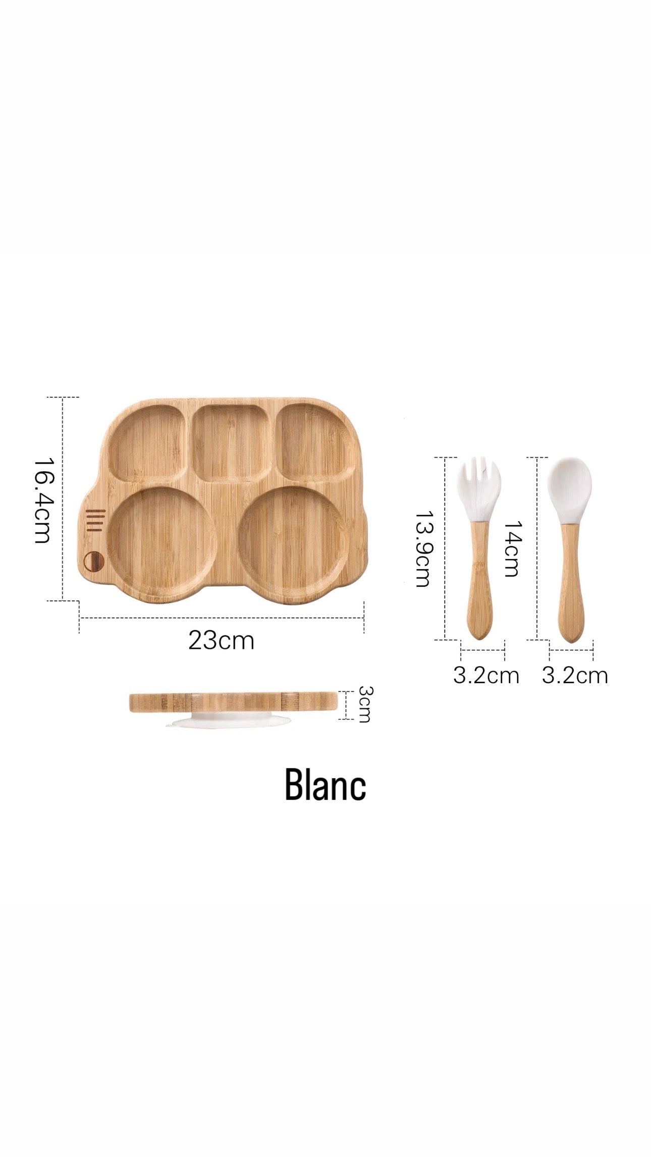 Assiette à ventouse en silicone pour bébé