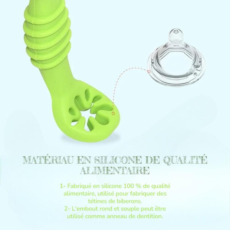 Cuillère d'apprentissage en silicone
