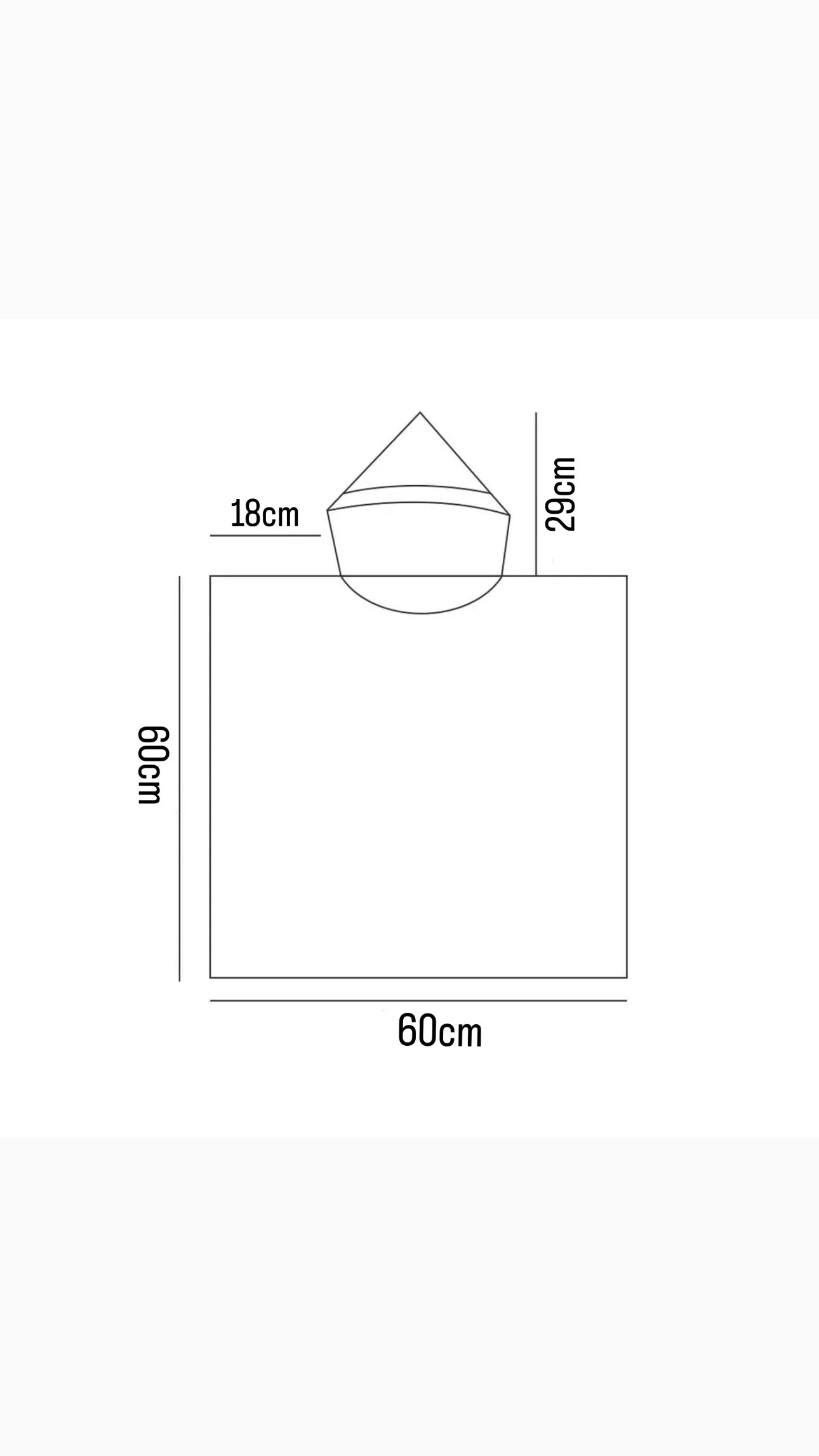 Serviette de bain à capuche en microfibre