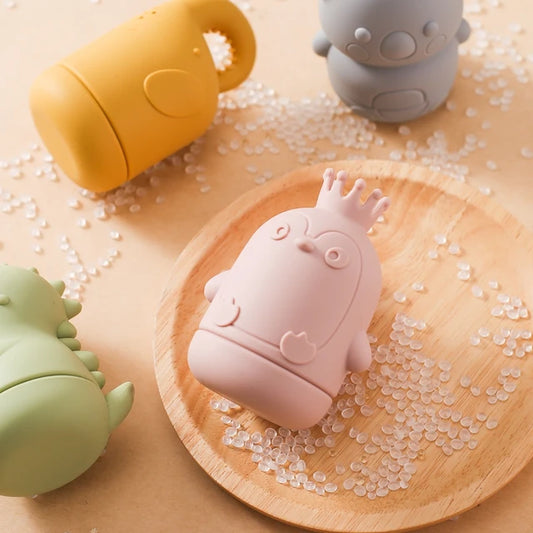 Jouets de bain en silicone mignons animaux