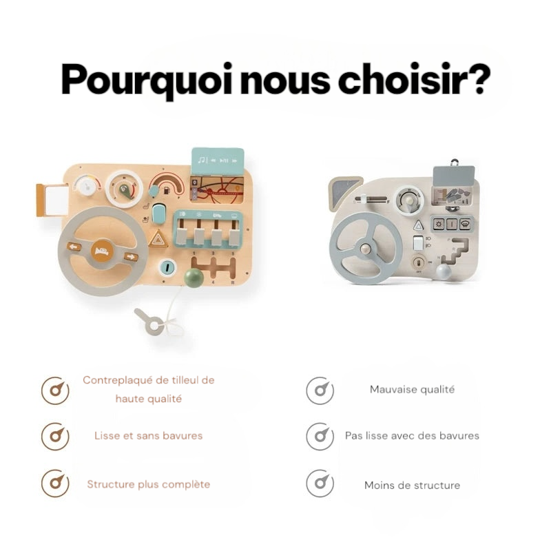 Volant en bois, activités d'apprentissage préscolaires