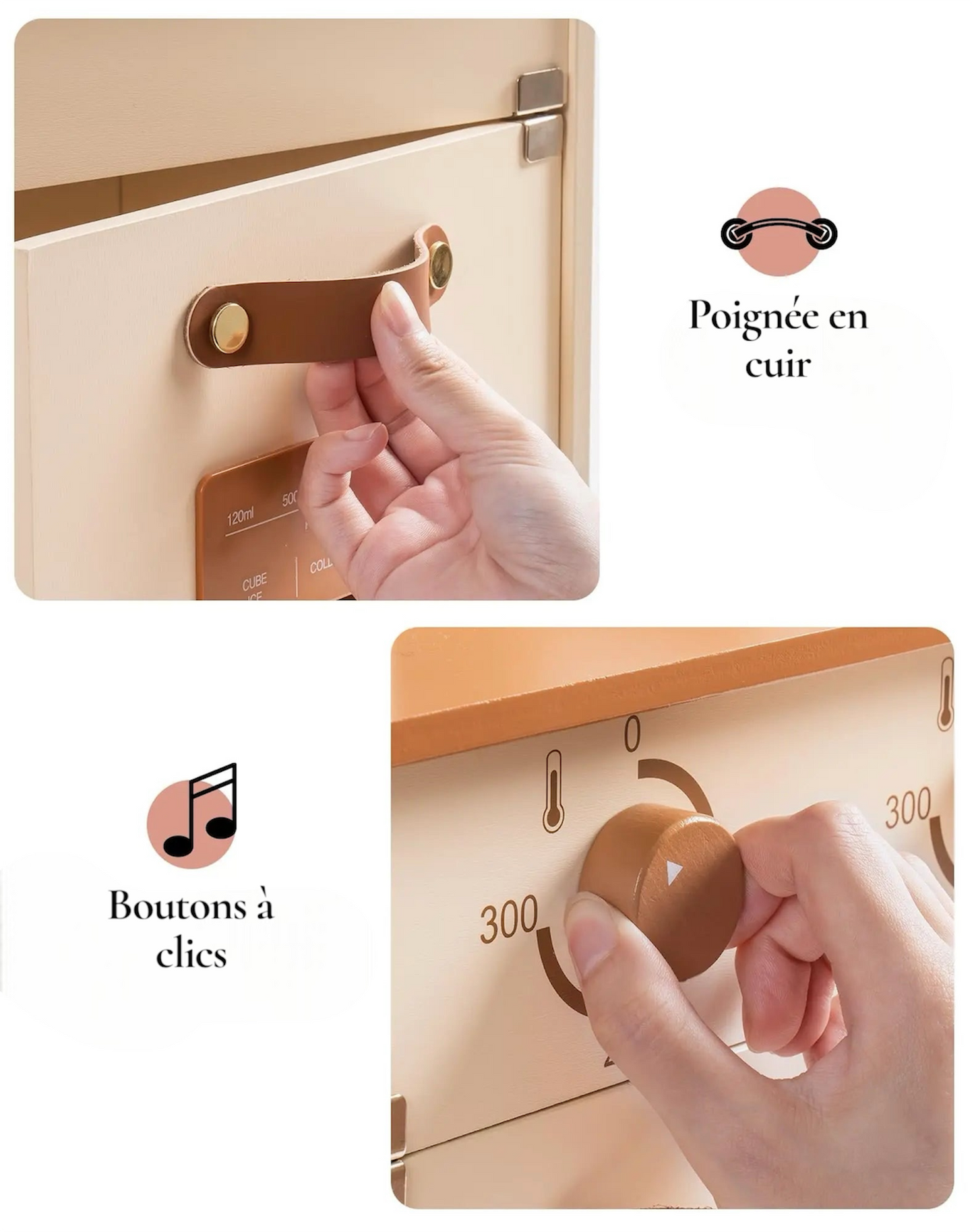 Ensemble de cuisine en bois factice