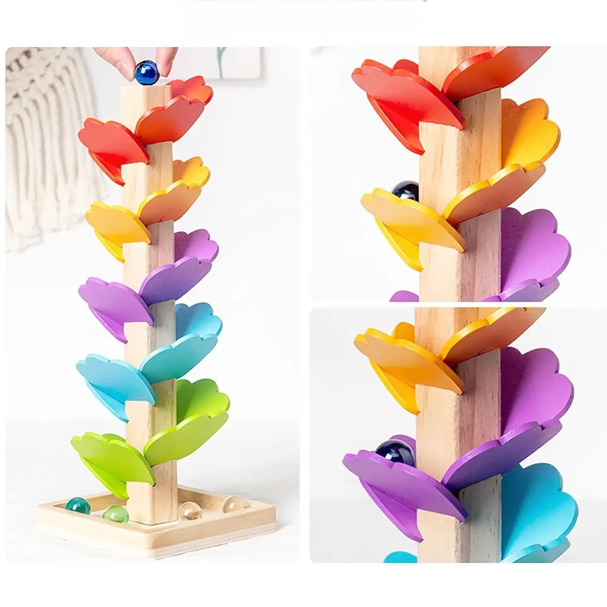 Arbre musical et piste de billes