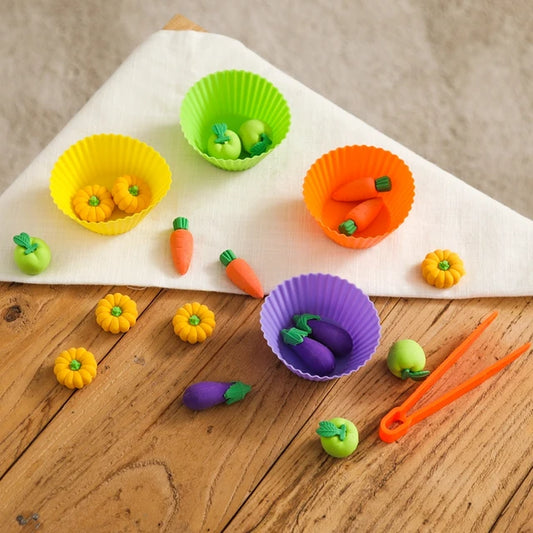 Jeux de tri de légumes en silicone