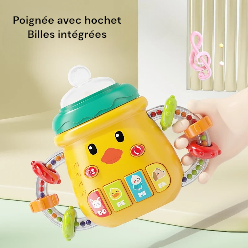 Hochet musical, voix apaisante