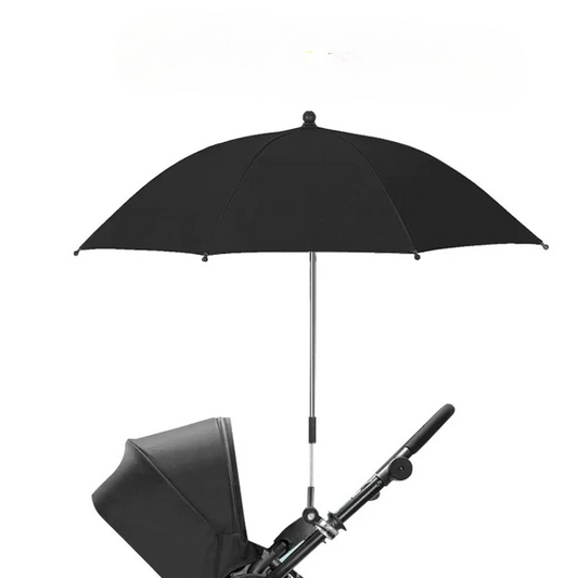 Parapluie pliable pour poussette, protection UV réglable à 360 degrés