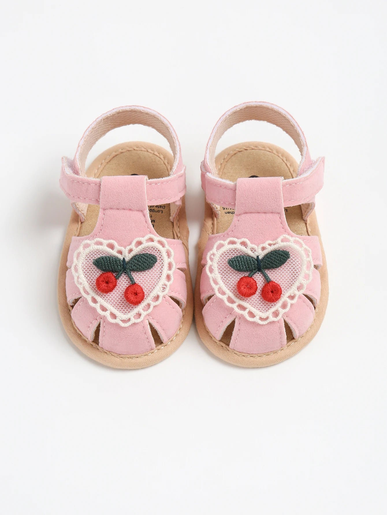 Sandales fille cerise